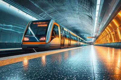 Poynting LoRa/RFID-Tunnelantenne A-HELI-0006-V1-01 grau 690-960 MHz mit 13,5 dBi Gewinn an futuristischem U-Bahn-Zug mit Poynting LoRa/RFID-Tunnelantenne A-HELI-0006-V1-01 grau 690-960 MHz mit 13,5 dBi Gewinn an futuristischem U-Bahn-Zug mit