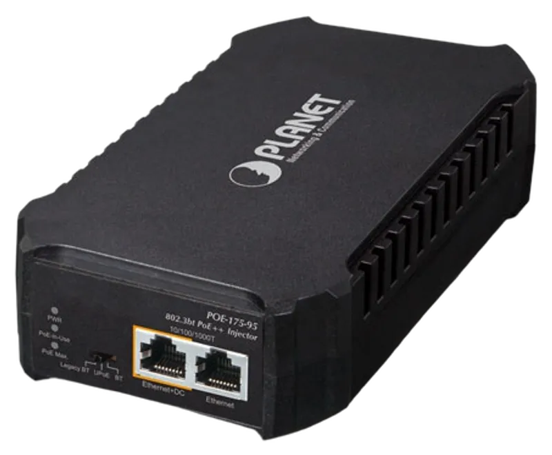 PLANET One-Port 10/100/1000Mbps PoE++ Injector (95 W)