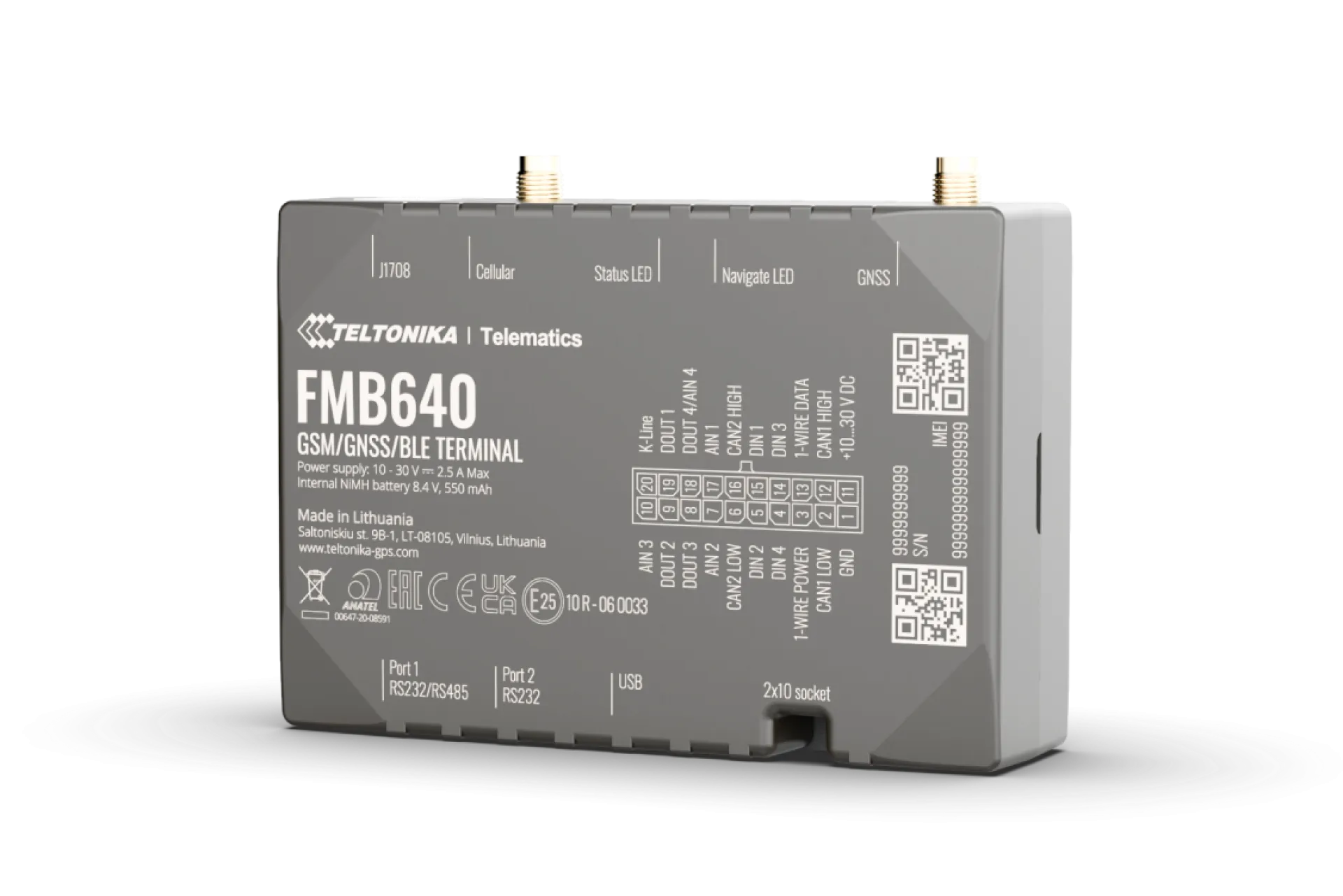 Teltonika · Tracker GPS · FMB640 · Fahrzeug · GNSS/GSM/BLE 4.0 Teltonika · Tracker GPS · FMB640 · Fahrzeug · GNSS/GSM/BLE 4.0