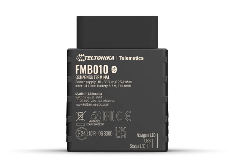Teltonika FMB010 OBDII Plug-and-Play GPS-Fahrzeugtracker mit GNSS, GSM und Bluetooth 4.0