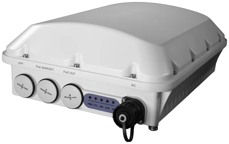 RUCKUS Networks wireless ap • wifi6 • ax3600 • 4x4 • outdoor • 2.5 gbe + sfp+ • t750se • 120x30 grad • unleashed •1 radio ble/zigbee + 1x usb • beamf