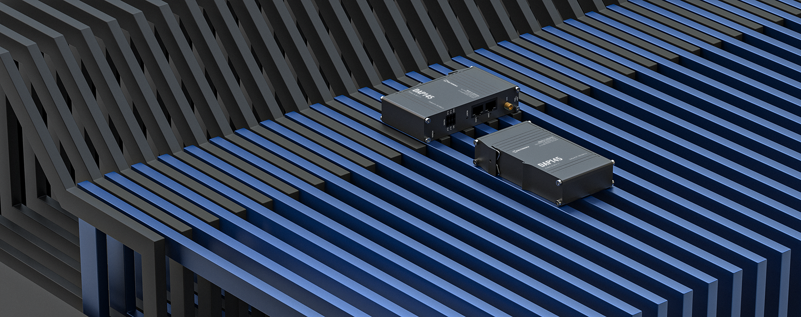 Teltonika · Accesspoint · DAP145 · 2x1 · Wi-Fi 4 · 300Mbit · 2x 10/100 · DIN Rail · RS485