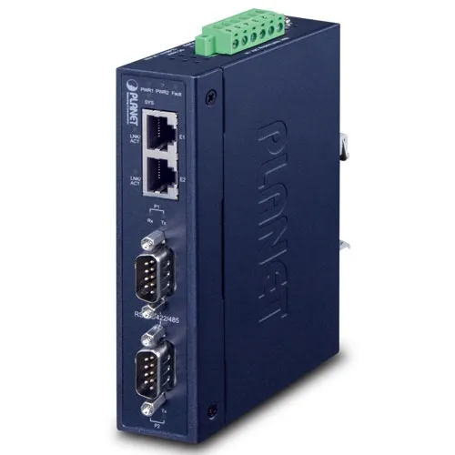 PLANET 2-Port RS232/RS422/RS485 Serial-Ethernet 2x10/100TX PLANET 2-Port RS232/RS422/RS485 Serial-Ethernet 2x10/100TX