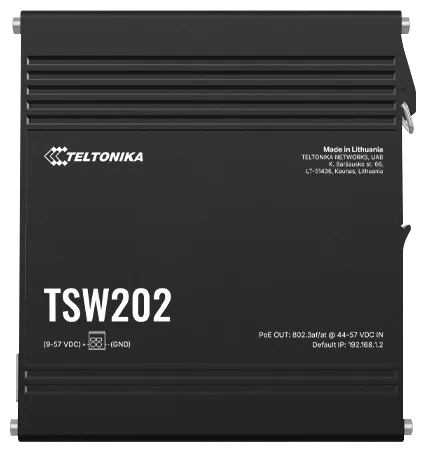TELTONIKA NETWORKS TSW202 Managed Layer 2/3 PoE+ SFP Profinet Class B Ethernet Switch