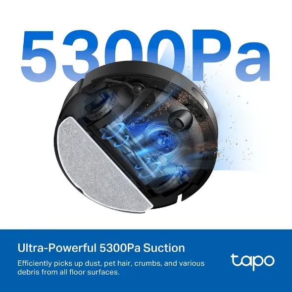 TP-Link Tapo RV30 Max Plus weiß 5300Pa Saugrob. m. Wischfunkt.