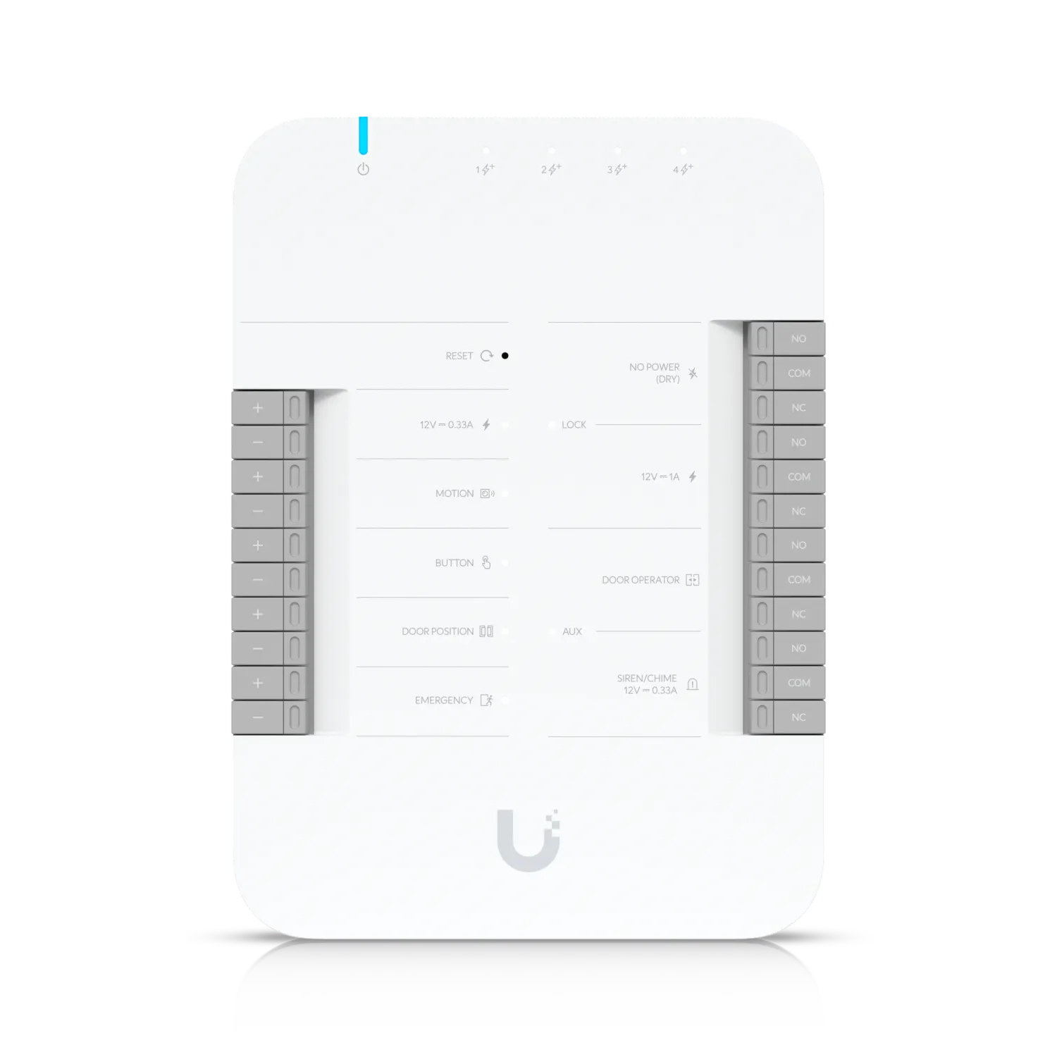 Ubiquiti Access G3 Starter Kit Professional белый контроллер доступа с синим индикатором и клеммами для подключения замка и