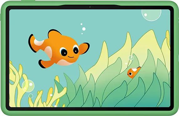 MatePad 11.5 PaperMatte Edition with Keyboard & M-Pencil 3rd showcasing a vibrant underwater scene on its green-bezel