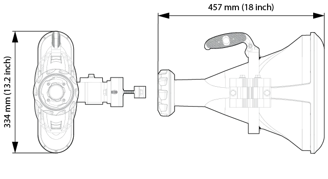 RF Elements HG3-TP-S30 network antenna Horn antenna TwistPort 18.4 dBi