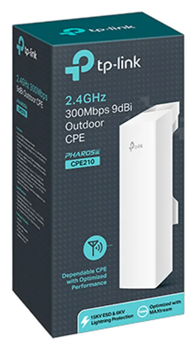 TP-Link CPE210 300 Mbit/s Blanco Energía sobre Ethernet (PoE) TP-Link CPE210 300 Mbit/s Blanco Energía sobre Ethernet (PoE)