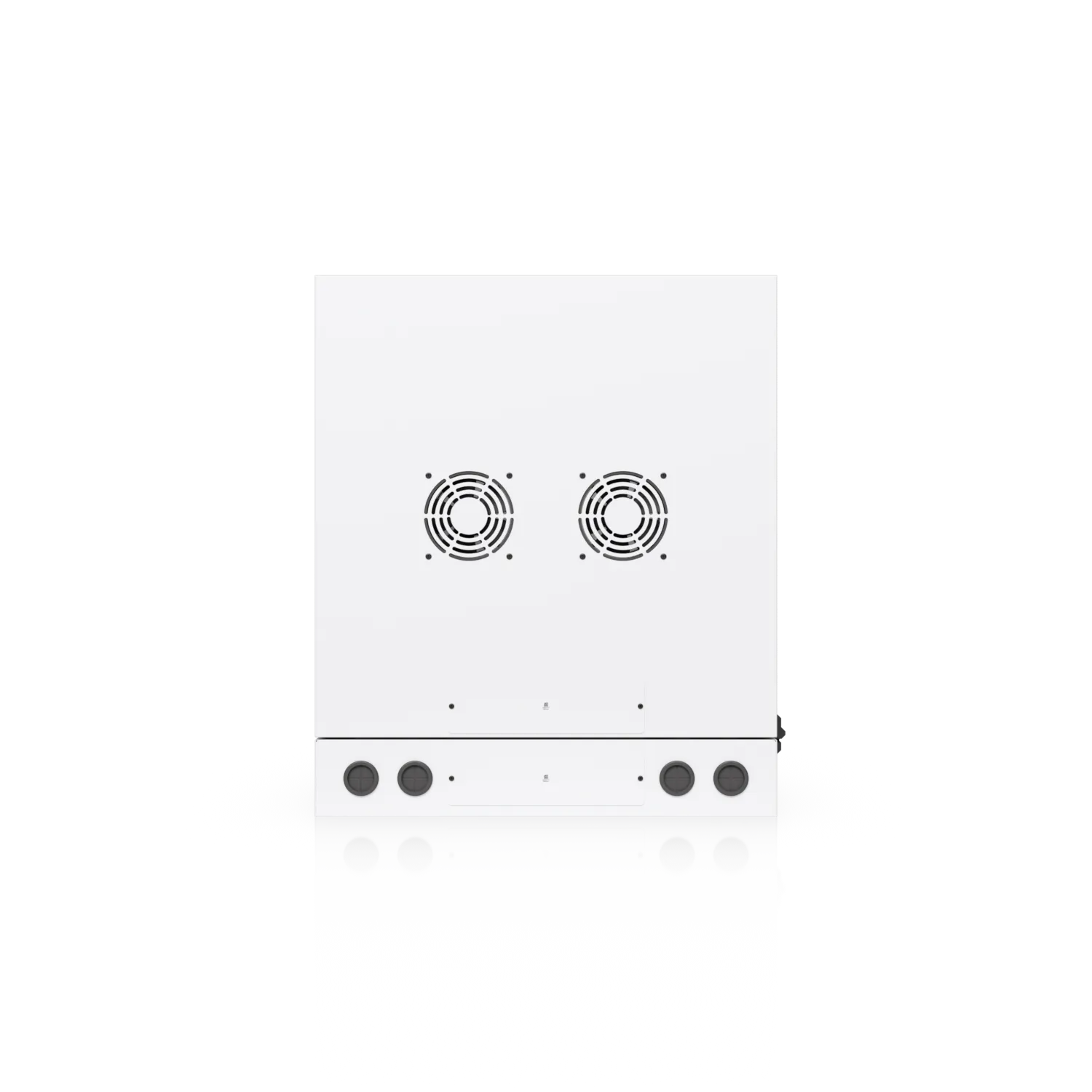 Ubiquiti Netzwerkschrank UACC-Rack-12U-Wall-SW-P weißer Wandschrank mit perforierter Tür und Belüftungsgittern auf