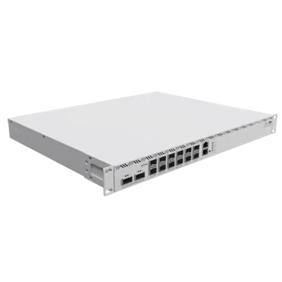 Alimentatore Hot Swap MikroTiK 12V 150W -48V DC per telecomunicazioni, unità rack bianca con porte rettangolari e LED Alimentatore Hot Swap MikroTiK 12V 150W -48V DC per telecomunicazioni, unità rack bianca con porte rettangolari e LED