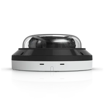 Ubiquiti UniFi Video Camera AI Multi Sensor 2 Außenkamera mit 4K, IR und IP66 in Weiß mit durchsichtiger Kuppel und Ubiquiti UniFi Video Camera AI Multi Sensor 2 Außenkamera mit 4K, IR und IP66 in Weiß mit durchsichtiger Kuppel und