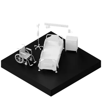 EssentialCare (2-Jahre) für FlexModule Mini VDSL-Modul mit isometrischer 3D-Darstellung medizinischer Geräte im EssentialCare (2-Jahre) für FlexModule Mini VDSL-Modul mit isometrischer 3D-Darstellung medizinischer Geräte im