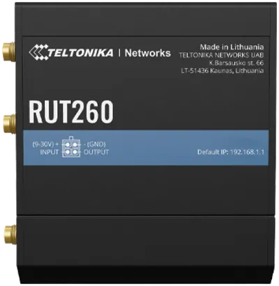 Teltonika · Router · RUT260 · Kompakter-4G/LTE Router Teltonika · Router · RUT260 · Kompakter-4G/LTE Router