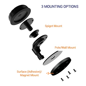 Poynting · Antennen · 5G/LTE · KFZ/Marine · A-PUCK-0001-V2-01-W · weiß · SMA (M) · 6dbi SISO LTE-Antenna 2m SMA-M Kabel "Weiß" PUCK-1