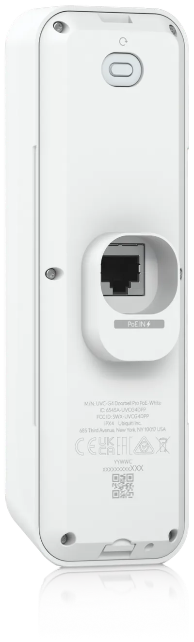 Ubiquiti Unifi Protect G4 Doorbell Pro PoE Kit • Video • 2MP • max. 30 FPS • IR • IPX4 • PoE af • white • UVC-G4 Doorbell Pro PoE Kit-White
