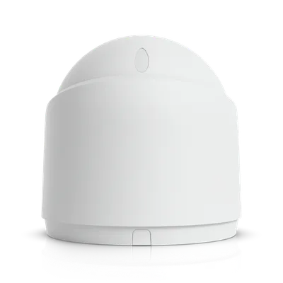 UniFi 4MP (8K) G6 Edge Turret Kamera mit AI-Suche und 2,36x Zoom, weiße Kuppel-Überwachungskamera auf schwarzem Hintergrund UniFi 4MP (8K) G6 Edge Turret Kamera mit AI-Suche und 2,36x Zoom, weiße Kuppel-Überwachungskamera auf schwarzem Hintergrund