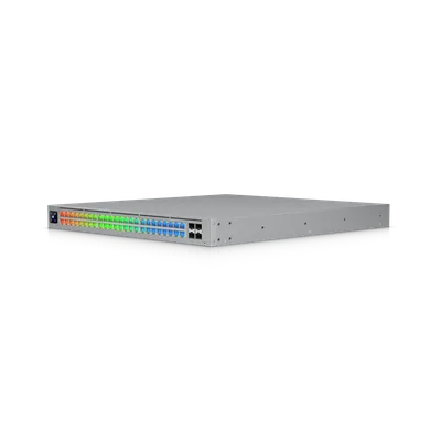 Ubiquiti UniFi ECS-48S-PoE Layer3-Switch mit 52 Ports, 32x 10GbE, 16x 2,5GbE und 950W PoE-Budget, zwei gestapelte Ubiquiti UniFi ECS-48S-PoE Layer3-Switch mit 52 Ports, 32x 10GbE, 16x 2,5GbE und 950W PoE-Budget, zwei gestapelte