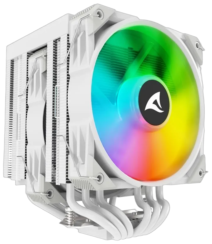 Sharkoon CPU Kühler A60 120mm weiss RGB 1200/1700/1851/AM4/5 Sharkoon CPU Kühler A60 120mm weiss RGB 1200/1700/1851/AM4/5