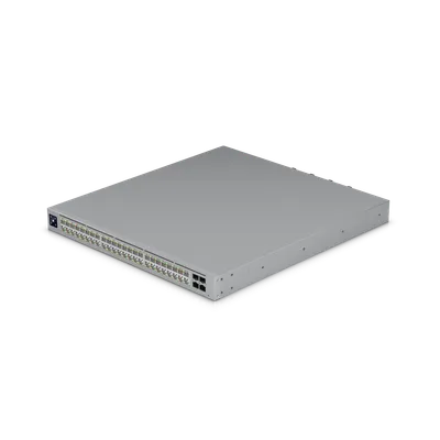 Ubiquiti UniFi ECS-48S-PoE Layer-3-Switch mit 52 Ports, 32x 10GbE, 16x 2,5GbE, 950W PoE-Budget, silbernes Ubiquiti UniFi ECS-48S-PoE Layer-3-Switch mit 52 Ports, 32x 10GbE, 16x 2,5GbE, 950W PoE-Budget, silbernes