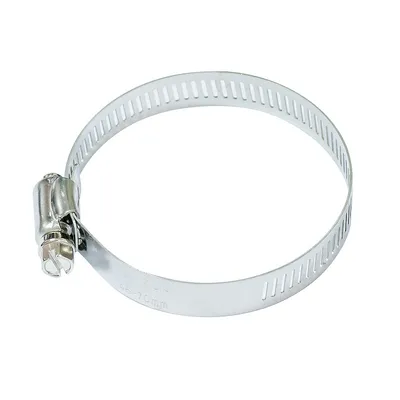 MikroTik Wireless Wire Cube Pro 60G ac Kit, fascetta metallica a vite per tubi da 46-70mm su sfondo bianco per connessioni MikroTik Wireless Wire Cube Pro 60G ac Kit, fascetta metallica a vite per tubi da 46-70mm su sfondo bianco per connessioni