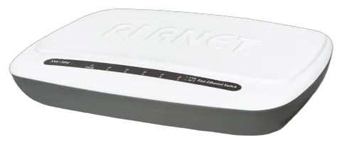 Planet SW-504 5-Port 10/100Base-TX Ethernet Switch, Plastic Planet SW-504 5-Port 10/100Base-TX Ethernet Switch, Plastic