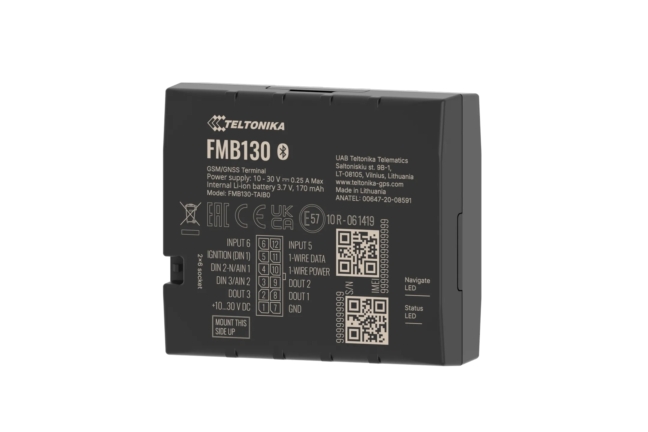 Teltonika FMB130 2G Fahrzeug-Tracker mit GNSS, GSM, BLE 4.0 und konfigurierbaren Eingängen Teltonika FMB130 2G Fahrzeug-Tracker mit GNSS, GSM, BLE 4.0 und konfigurierbaren Eingängen