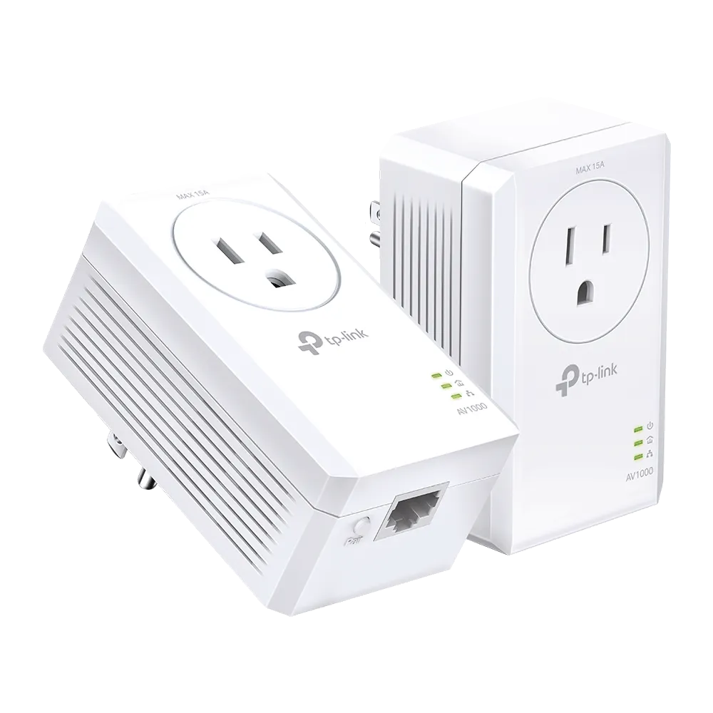 TP-Link TL-PA7017P KIT AV1000 Gigabit Passthrough Powerline Starter Kit