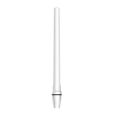 Antenne Poynting A-OMNI-0280-02-V1 blanche 5G/LTE omnidirectionnelle 4dBi montée sur mât ou mur avec connecteur SMA mâle et