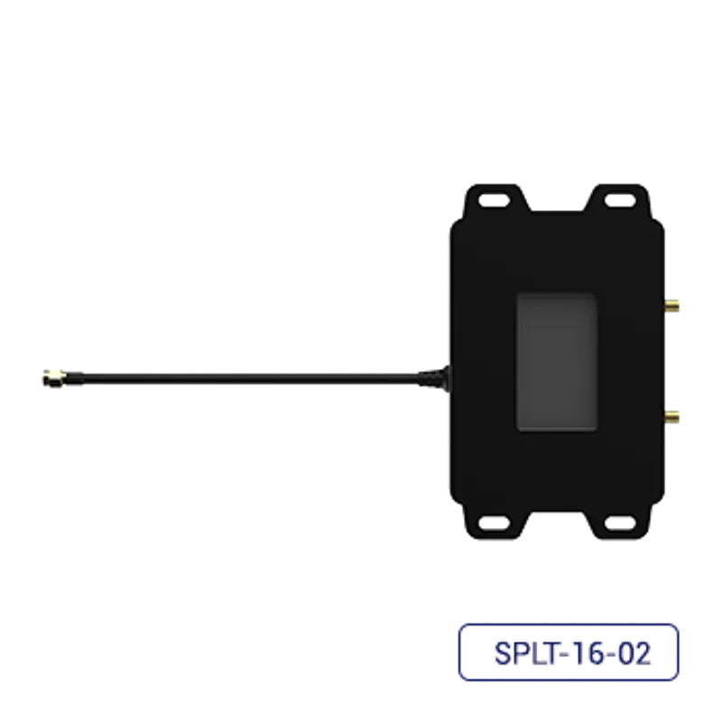 Poynting Ultra Wideband 2-Wege Splitter A-SPLT-0016-V1-01 mit schwarzem Gehäuse, zwei N-Type(F)- und einem