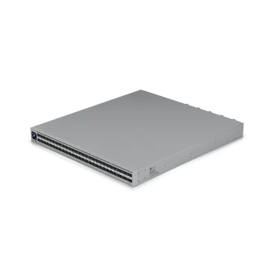 Ubiquiti UniFi ECS-Aggregation Layer3-Switch 54 Port mit 6x QSFP28 und 48x SFP28 in 19-Zoll-Rackmontage silberfarben mit Ubiquiti UniFi ECS-Aggregation Layer3-Switch 54 Port mit 6x QSFP28 und 48x SFP28 in 19-Zoll-Rackmontage silberfarben mit