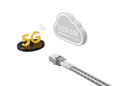 EssentialCare (1-Jahr) für Balance 310X Expansion Module 5G mit 3D-Grafik zu 5G-Logo, SpeedFusion Cloud und EssentialCare (1-Jahr) für Balance 310X Expansion Module 5G mit 3D-Grafik zu 5G-Logo, SpeedFusion Cloud und