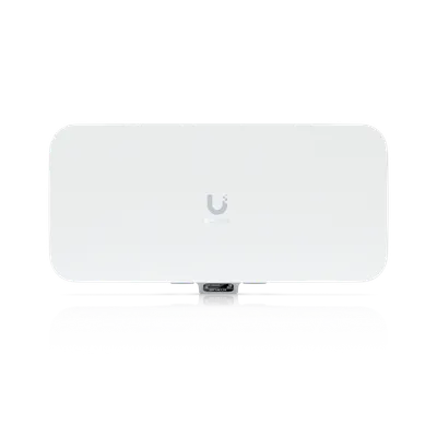 Ubiquiti UniFi WiFi 7 Access Point BE11500 mit 4x4 MIMO, 10 GbE, weißem Gehäuse, U-Logo, LCD-Display und IP-Adresse für Ubiquiti UniFi WiFi 7 Access Point BE11500 mit 4x4 MIMO, 10 GbE, weißem Gehäuse, U-Logo, LCD-Display und IP-Adresse für