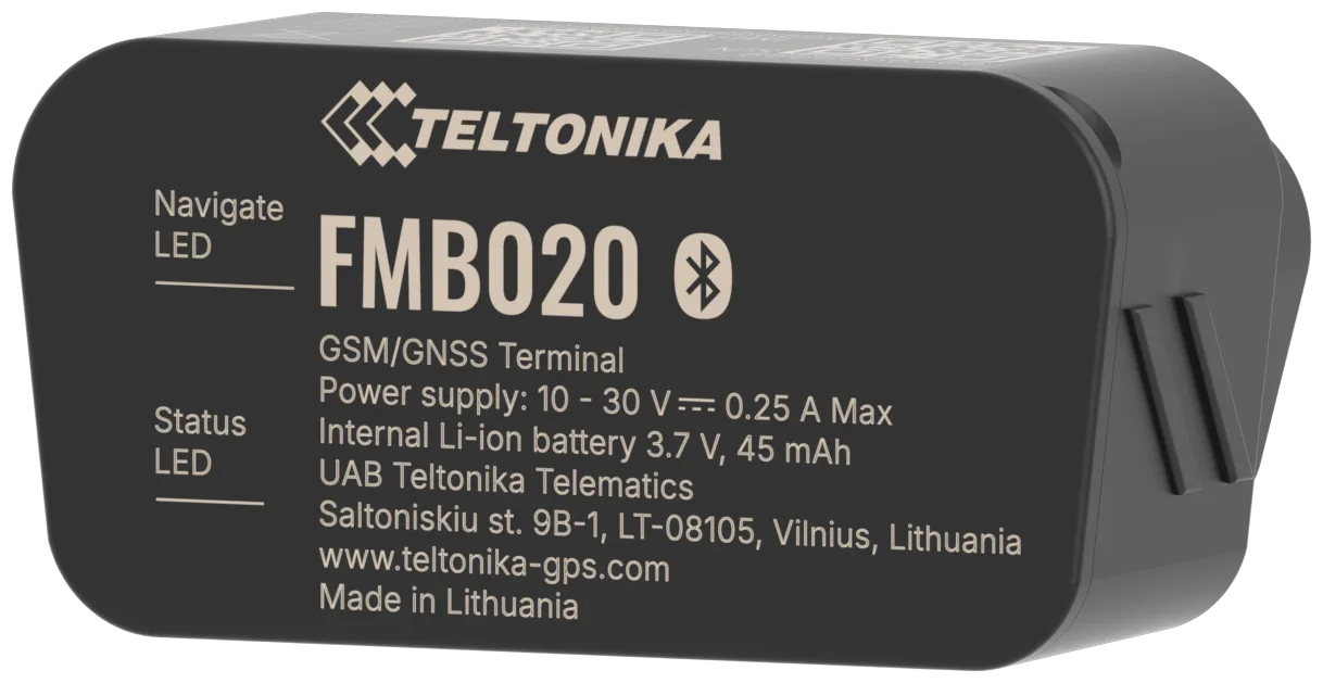 Teltonika · Tracker GPS · FMB020 · Fahrzeug · GNSS/GSM/BLE 4.0