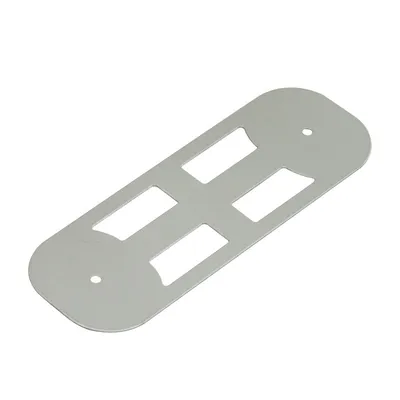 wAPR-2nD&EC200A-EU router mounting bracket with four cutouts and screw holes for wall or ceiling installation. wAPR-2nD&EC200A-EU router mounting bracket with four cutouts and screw holes for wall or ceiling installation.