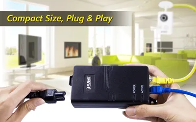 PLANET Single-Port 10/100/1000Mbps Ultra PoE Injector (60 PLANET Single-Port 10/100/1000Mbps Ultra PoE Injector (60