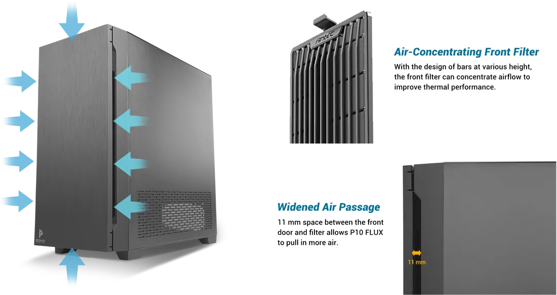 Antec Geh Mid FLUX E-ATX/ATX/M-ATX/ITX o.N. WH retail Antec Geh Mid FLUX E-ATX/ATX/M-ATX/ITX o.N. WH retail