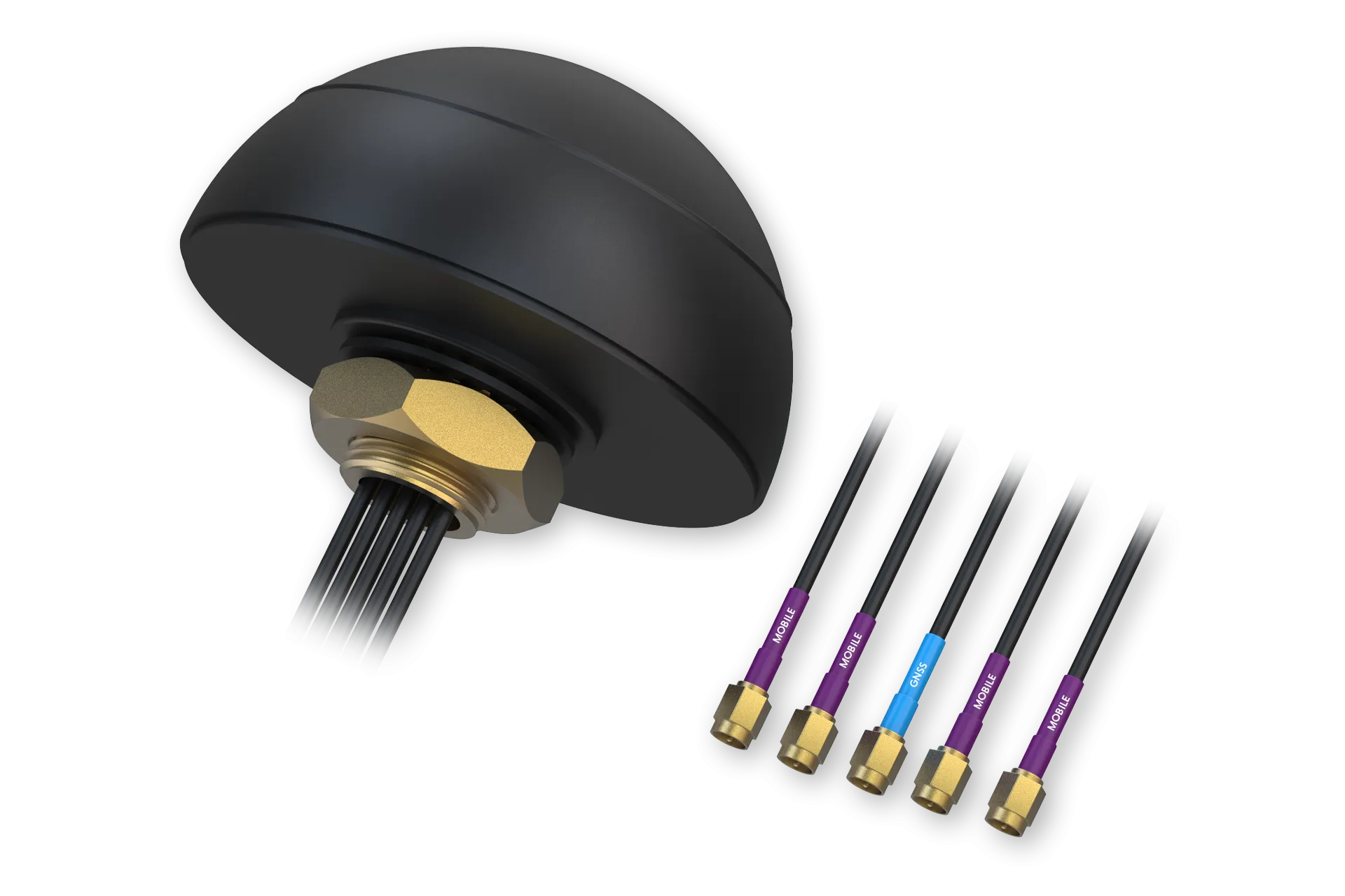Teltonika COMBO QUAD Dachantenne für LTE MIMO und GNSS mit SMA-Anschlüssen