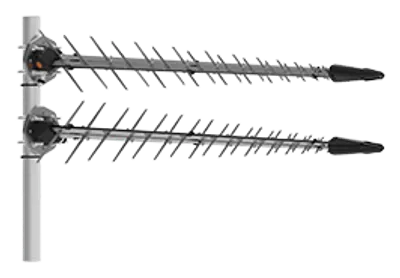 Poynting · Antennen · 5G/LTE · Mast · A-LPDA-0500-V1-01 · silber · N-Type · WiFi 6 · LoRa Helium · 11dbi Yagi/Mast