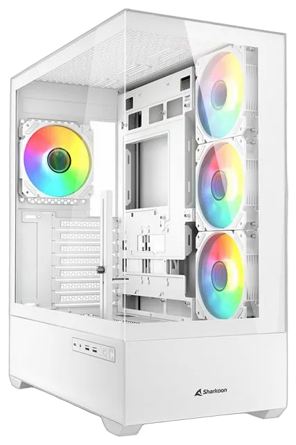 Sharkoon Gehäuse AK6 RGB ATX 1xGlas weiß Sharkoon Gehäuse AK6 RGB ATX 1xGlas weiß