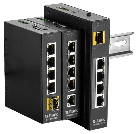D-Link DIS-100G-5SW Switch Industrial Gigabit con SFP