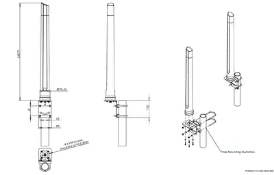 Poynting · Antennen · Wi-Fi · Mast/Wand · A-OMNI-0294-V1-01 · 8,5dbi · 2m