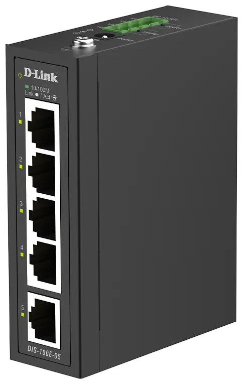 D-Link DIS-100E-05 Commutateur Industriel Fast Ethernet
