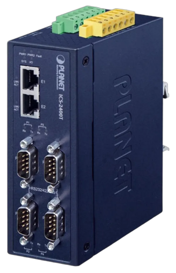 PLANET 4-Port RS232/RS422/RS485 Serial-Ethernet 2x10/100TX