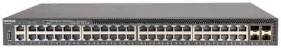 switch RUCKUS Networks totalmente gestionado capa3 52 puertos • 48x 1 gbe • presupuesto poe 740 w • 48x poe at • 4x sfp28 • 1 ventiladores • 19" • icx8200-48pf2-e • 1 fuente de alimentación ca
