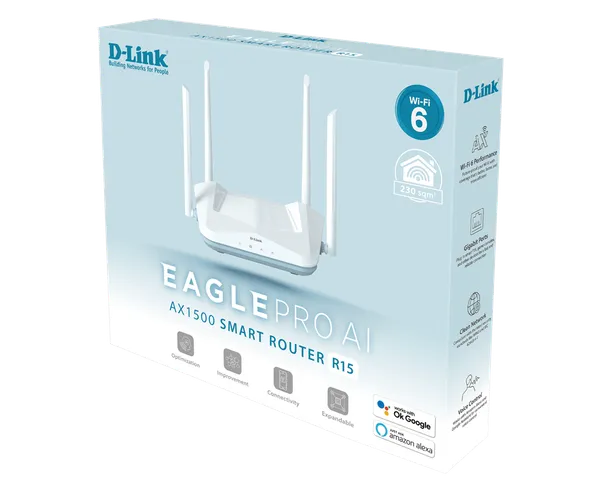 D-Link R15/E EAGLE PRO AI AX1500 Smart Router