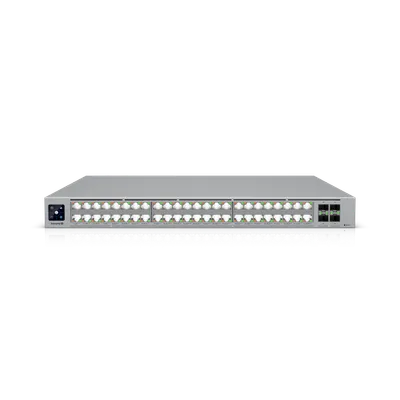 Ubiquiti UniFi ECS-48-PoE Layer3-Switch mit 52 Ports, 19-Zoll-Rackmontage, 32x 10GbE, 16x 2,5GbE, 4x SFP28 und 950W