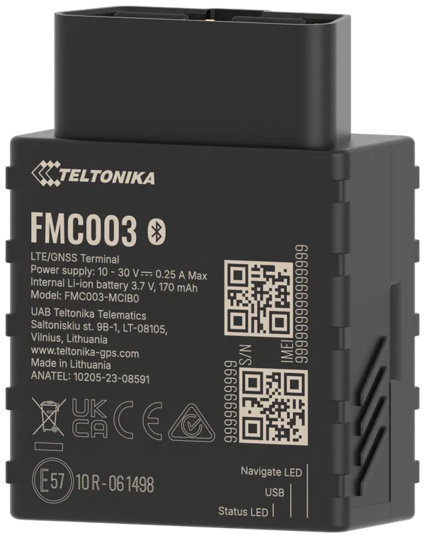 Teltonika FMC003 OBD-II GPS-Tracker mit LTE CAT 1 und BLE 4.0