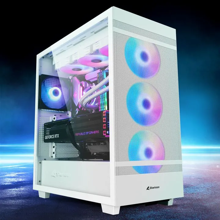 Sharkoon REBEL C50 RGB ATX Full Tower Blanco