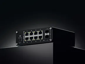 Teltonika TSW202 Industrieller managed Gigabit PoE+ Switch mit 8 Ports und 2 SFP